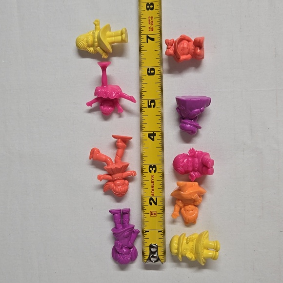 Vintage 1986 Japan M.I. Figures Hard Plastic Neon Colors SUPER CUTE Freestanding - Picture 2 of 16